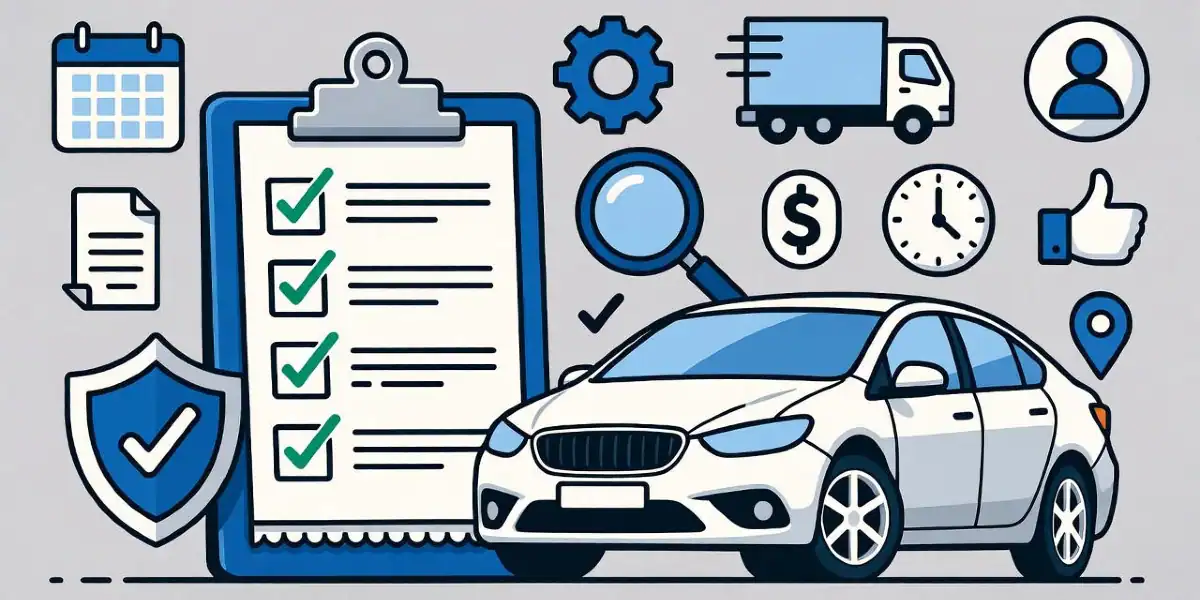 Car Shipping Checklist